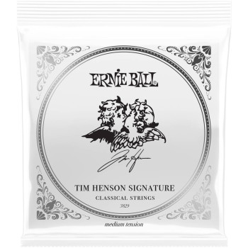 ERNIE BALL 3829 Tim Henson Clear and Silver Medium 28-42 - Струны для классической гитары
