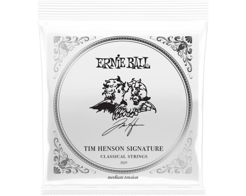 ERNIE BALL 3829 Tim Henson Clear and Silver Medium 28-42 - Струны для классической гитары