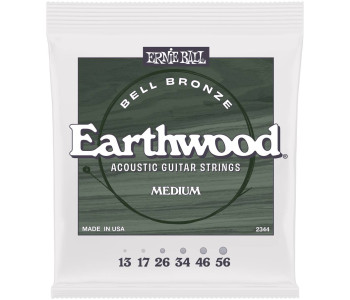 ERNIE BALL 2344 John Mayer Earthwood Bell Bronze Medium 13-56 - Струны для акустической гитары