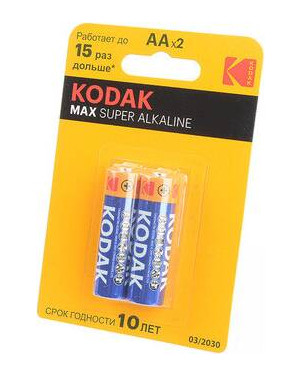 KODAK LR6 BL2 упак. 2шт - Батарейка KODAK LR6 BL2 упак. 2шт - Батарейка