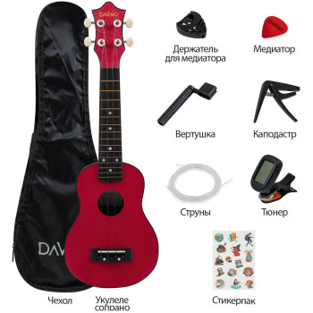 DAVINCI PINS-10BG PACK - Укулеле комплект DAVINCI PINS-10BG PACK - Укулеле комплект
