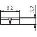 PAXPHIL PS110-GD - седло струнодержателя, золото