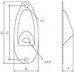 PAXPHIL HJ-001-CR - крышка разъема 1/4' для электрогитары