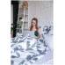 PANACOTTI 160x200 Sweet Line Leaves - Простыня на резинке PANACOTTI 160x200 Sweet Line Leaves - Простыня на резинке