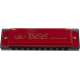 BEE DF10A-1 RED - Губная гармоника диатоническая BEE DF10A-1 RED - Губная гармоника диатоническая